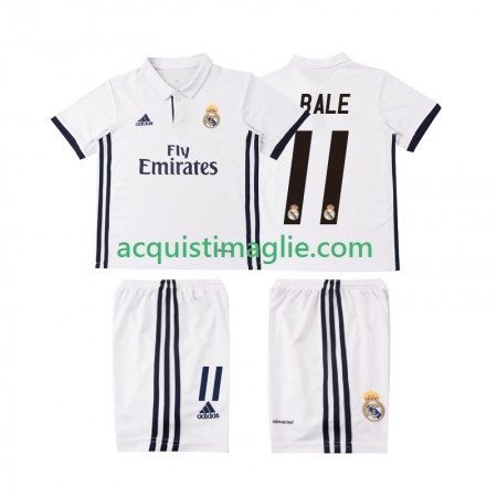 Divisa di Calcio Real Madrid BALE 11 2016 2017 Retro Bambino Prima